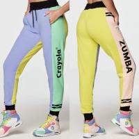 ใหม่มาถึง Zumba กางเกงออกกำลังกายกางเกงผ้าฝ้ายสีเขียวขุ่นทั้งหมด Z1B00119