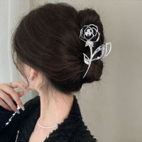 【YF】❒▬  Hollow Hair Claw Crab Clip Peatl Metal Hiarpin Hairgrip Barrettes Headwear Accessories