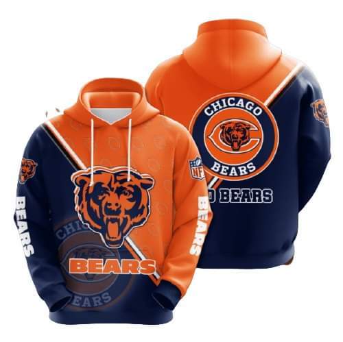 Chicago Bears hoodie 3D cheap online 