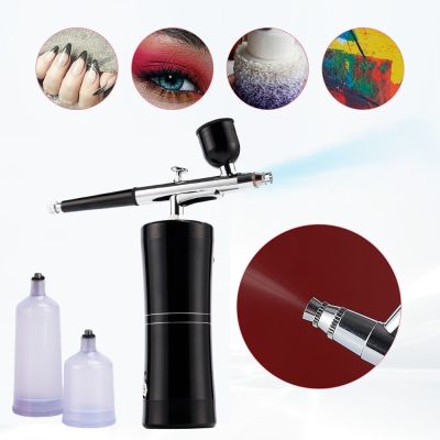 Mini Air Compressor Kit Air Brush Paint Spray Gun Airbrush For Nail Art Tattoo Craft Cake Nano Fog Mist Sprayer