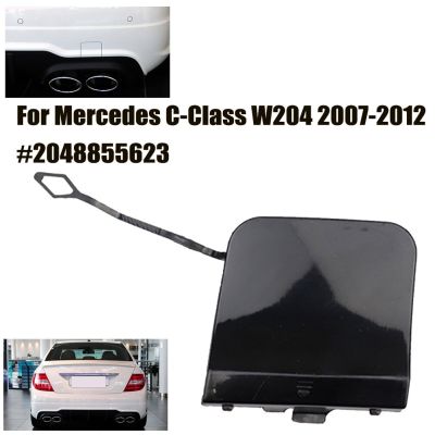 Mercedes สำหรับ C-Class W204 2007-2012 Bemper Belakang Towbar แผ่นปิดตา Trim A2048855623ฝาฝาปิดขอเกี่ยวกับลากจูง