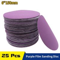 25 Pack Sanding Disc 6 Inch Hook Loop 60-10000 Grit Sandpaper for Wood Furniture Finishing Metal Grinding Automotive Polishing Power Sanders