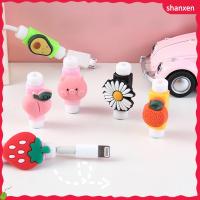 SHANXEN ที่ม้วนเคสป้องกันสายไฟอ่อนฝาครอบสายชาร์จสายข้อมูลเครื่องชาร์จสายเคเบิลป้องกัน