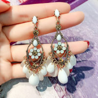 925 silver needle Earrings womens Baroque diamond crystal Tassel Earrings XN9V