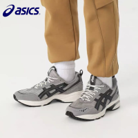 Asics V2สำหรับทั้งหญิงและชาย1090เจลใหม่1203A224ย้อนยุคต่ำทนเสื้อรองเท้าจ๊อกกิ้งระบายอากาศสีเทาสีดำ