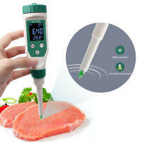 Digital Bluetooth Food PH Intelligence Tester 0.00 ~ 14.00เซ็นเซอร์ความแม่นยำสูงเครื่องทดสอบอุณหภูมิอัจฉริยะใช้ทำเนื้อชีสผลไม้กระป๋อง