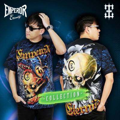 เสื้อยืด ป้าย EMPEROR ETERNITYT-Shirt Full HD เสื้อOVPแท้ เสื้อยืด OVER PRINT (ไซส์ยุโรป) เสื้อเรืองแสง เสื้อแฟชั่น เสื้อวินเทจ เสื้อยืด ลายกระโหลก