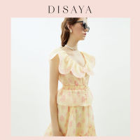 [DISAYA] - Jewelry Print Smock Detail Blouse เสื้อเบลาส์สม็อคลายปริ้นท์ Jewerlry