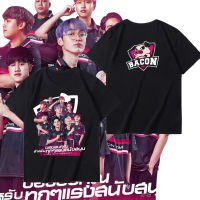 2023Newเสื้อยืด Bacon Time พิมพ์ลาย ผ้าCotton 100% ราคาถูก