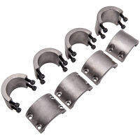 4เหล็ก Bolt On Tube Clamps 1.75 "1 34" Roll Cage Mounts Lightbar ยาง Mount