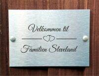 Customized New Loving Heart Design Door Plaque Personalised With Family Name