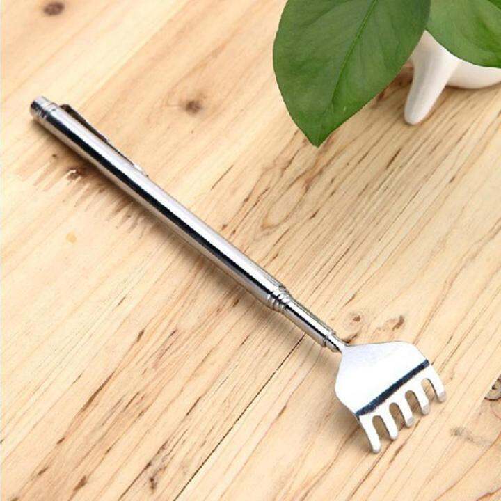 Telescopic Stainless Steel Pen Type Old Man Tickle Rake Device Tickle Scratching Scratch Back