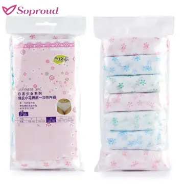 7PCS disposable women's underwear soft and comfortable pure cotton pregnant  women's postpartum underwear travel goods