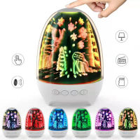 Colorful Night Light With Wireless Bluetooth Speaker Smart Portable Touch Control LED Desk Table Lamp