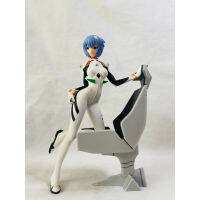 ฟิกเกอร์โมเดล Ayanami Rei จากอนิเมะชื่อดังเรื่อง Evangelion ฟิกเกอร์โมเดลหญิง ผมสีม่วง ชุดขาว สุดน่ารัก