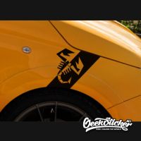 1Pair Scorpion Wing Fender Decals Waterproof Reflective Car Sticker For Fiat 500 Abarth 595 695 Fiat 500C Accessories