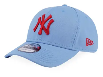 New Era Curved Brim 9FORTY League Essential New York Yankees MLB Light Blue  Adjustable Cap