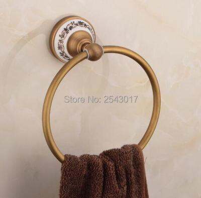 ✗❁ Bathroom Accessories Towel Rack High Quality Copper Brass Antique Finish Towel Shelf ZR2220