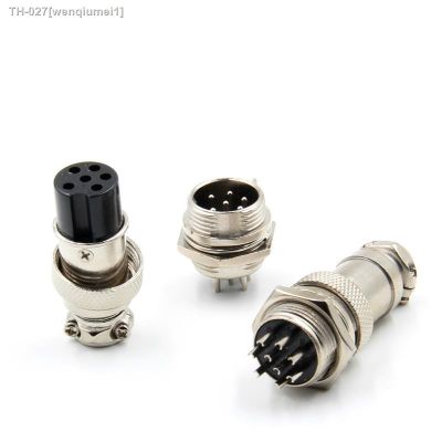 ﹍☌ 5set GX12 2/3/4/5/6/7 Pin Male Female 12mm Circular Aviation Socket Plug Wire Panel Connector Metal M12 Aviation Connector 10pcs