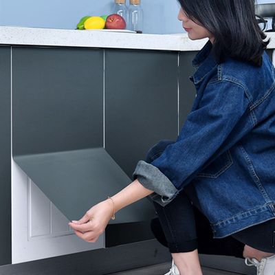 [24 Home Accessories] สติกเกอร์ตู้ปรับปรุงเฟอร์นิเจอร์ฟิล์มตู้เสื้อผ้าเดสก์ท็อปประตูตู้กาวในตัวหนาครัวกันน้ำมัน