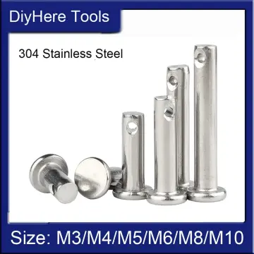 M3~M10 Clevis Pins 304 Stainless Steel Pins Pins Shaft With Hole Clevis Pins