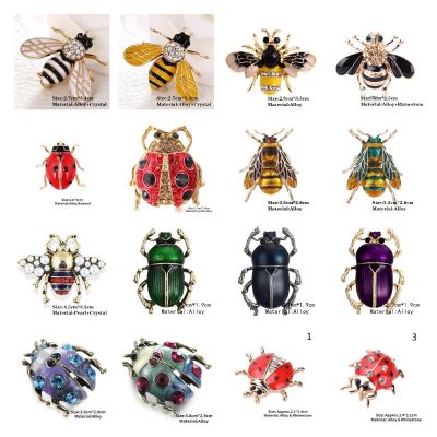 26 Styles Animal Bee Ladybird Ants Bird Snails Brooches Insect Brooch Pin Jewelry Banquet Christmas Gifts Accessories Jewelry