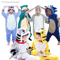 ﹍ Kids Onesie Kigurumi Children Pajama Cartoon Boys One-Piece Pyjamas Anime Jumpsuit Costume