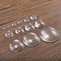 8 10 12 14 16 18 20 25mm Round Flat Back Clear Glass Cabochon Transparent Clear Crystal Cabochon Cameo Supplies For Diy Jewelry