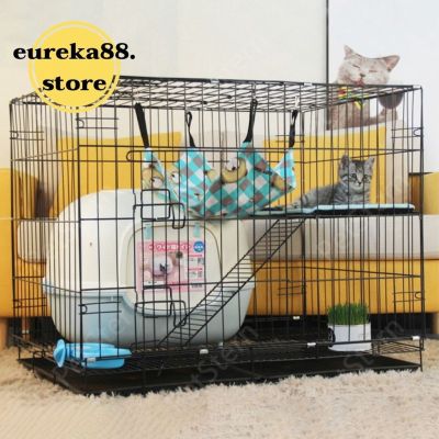 [ส่งฟรี] กรงแมว กรงแมวพับได้ กรงแมวสองชั้น กรงหมา กรงสุนัข กรงสัตว์เลี้ยง PET CAGE12 กรงสัตว์เลี้ยงราคาถูก