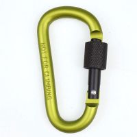 ?Hideko?คาราไบเนอร์ คาราบิเนอร์อะลูมิเนียม คาราบิเนอร์ ตะขอ carabiner D Shape คาราไบเนอร์ รูปตัวDขนาด 8 CM ตะขอแขวน