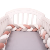 4M Baby Bed Bumper Protector Infant Cradle Pillow Cushion Braid Knot Bumper Crib Bumper Tour De Lit Bebe Tresse Room Decor