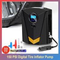 ☸☑ Portable 150 PSI Car Air Compressor Digital Tire Inflator Pump DC 12 Volt Car Air Pump for Auto Car Motorcycles Bicycles