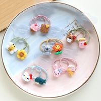 【CW】 2PCS New Cartoon Headwear Kids Elastic Hair Bands Children Ropes Accessories Baby Headdress