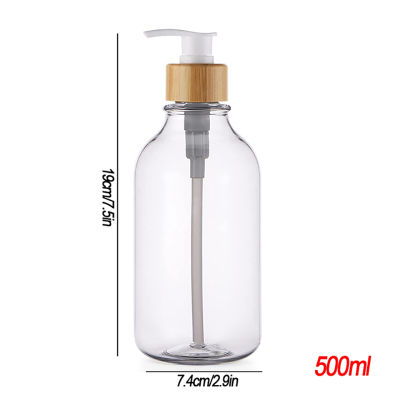 Kitchen Pump Bottle Labels Dispenser Home With Dishes Bottles Bamboo Soap