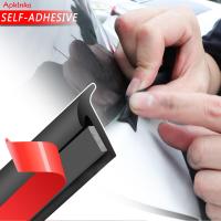 2M Universal รถประตูแถบซีลยางขนาดเล็ก Slanted T Type Weatherstrip ฉนวนกันเสียง Anti-Dust Soundproof Self-Adhesive