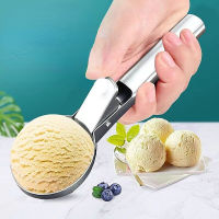 Scoop ครัวเรือน Dual-Purpose Ice Ice Watermelon Scoop Cream Scoops ช้อนสแตนเลสผลไม้ Ball Steel Multifunctional Tools