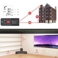 40/60/80/100M เลเซอร์วัดระยะทางแถบอิเล็กโทรนิกส์อุปกรณ์หาพิกัดเครื่องวัดเมตร