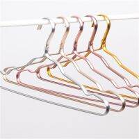 （A SHACK）┅۞๑ 5PCS Hot Cloth Hanger Durable Antideformation Aluminium Alloy Closet Adult Skirt Dress Clothing Towel Storage