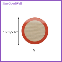 FineGoodWell แผ่นรองกระทะเค้กทนความร้อนได้แผ่นรองอบทำจากซิลิโคนสำหรับอบพิซซ่ามาการองสำหรับหม้อทอด Air Fryer ในเตาอบ