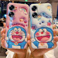 เคส OPPO A38 3D สุดสร้างสรรค์แวววาวลายการ์ตูนโดราเอมอนน่ารักกรณียางนุ่มเคสโทรศัพท์ OPPO A38 4G ลายเคสโทรศัพท์สวยงาม