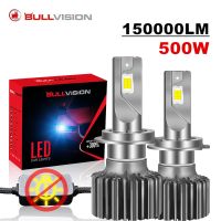 Bullvision 500W H7 H4 H11 LED Canbus Headlight Bulbs 150000LUX Powerful H8 H9 H1 9005 9006 HB3 HB4 Lamp 6000K led lights K8C 12V Bulbs  LEDs  HIDs