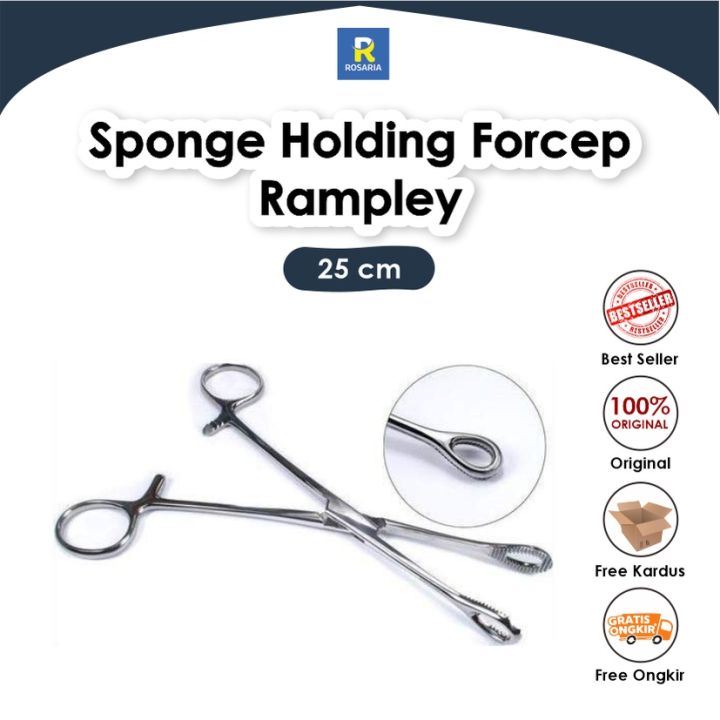 Sponge Holding Forceps 25cm Rampley Stainless Steel Medis Lazada