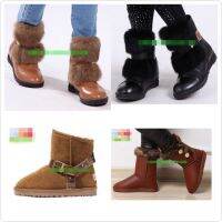 ( กันน้ำซึมพร้อมลุยหิมะ )) รองเท้าบูทกันหนาว Winter Boots  ติดเฟอร์  (Size 28-36)