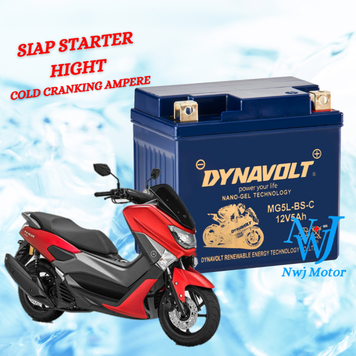 Aki Kering DYNAVOLT NMax Aerox 155 Fazzio FreeGo S Filano Lexi MG5L