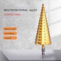 Straight Groove Conical Step Drill Bit Set 3/12 4/20 4/32mm Wood Metal Drilling Saw Hole Opener Punch Cutter Tools Perforator