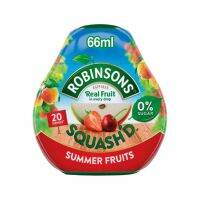 Import Foods? Robinsons Real Fruit Squash’d Summer Fruits 66ml โรบินสันส์เรียลฟรุตสควอชรสซัมเมอร์ฟรุ๊ต 66มิลลิลิตร  (Rebranded to mini)