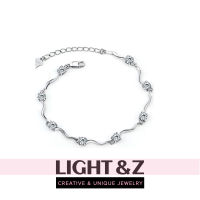 LIGHT &amp; Z สร้อยข้อมือดีไซน์ใหม่ที่ขายดีที่สุด Du เครื่องประดับแฟชั่นเกาหลีที่สวยงามสำหรับเพื่อนของขวัญวันเกิด