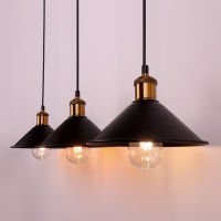 Retro Loft LED Hanging Lamp Iron Black Home DecorPendant Lights E27 for Bedroom Kitchen Restaurant Living Room Indoor Lighting