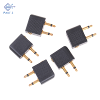 【Paul L】 5pcs 3.5MM Pro airline เครื่องบิน Golden Plated Headphone JACK plug ADAPTER