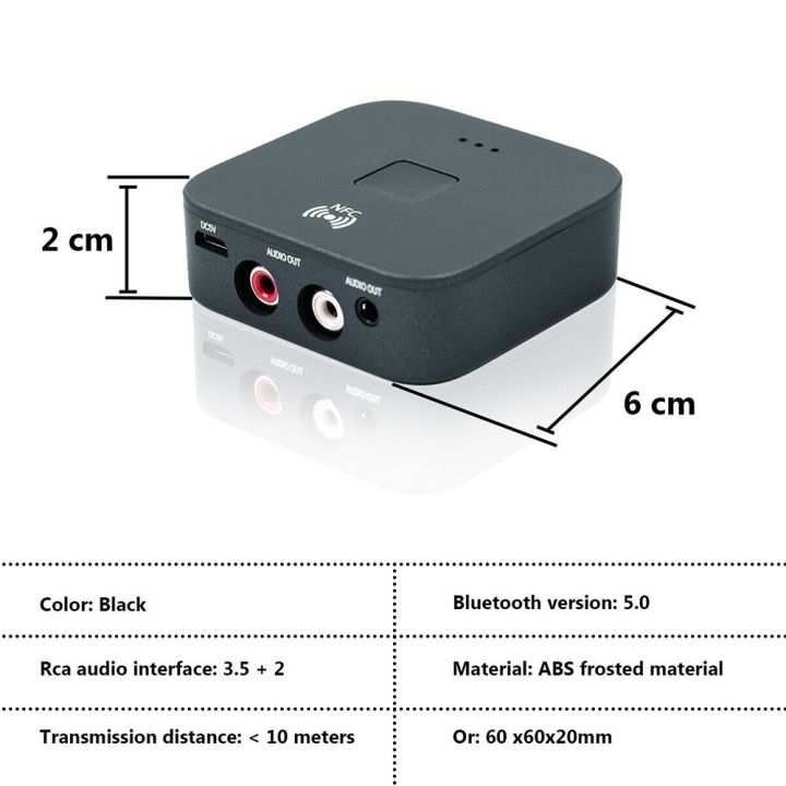 irctbv-เซ็นเซอร์-nfc-สัญญาณเสียง3-5มม-แจ็คบลูทูธแบบดองเกิลเครื่องรับสัญญาณไร้สายออดิโอตัวแปลงสเตอริโอไร้สาย5-0บลูทูธ